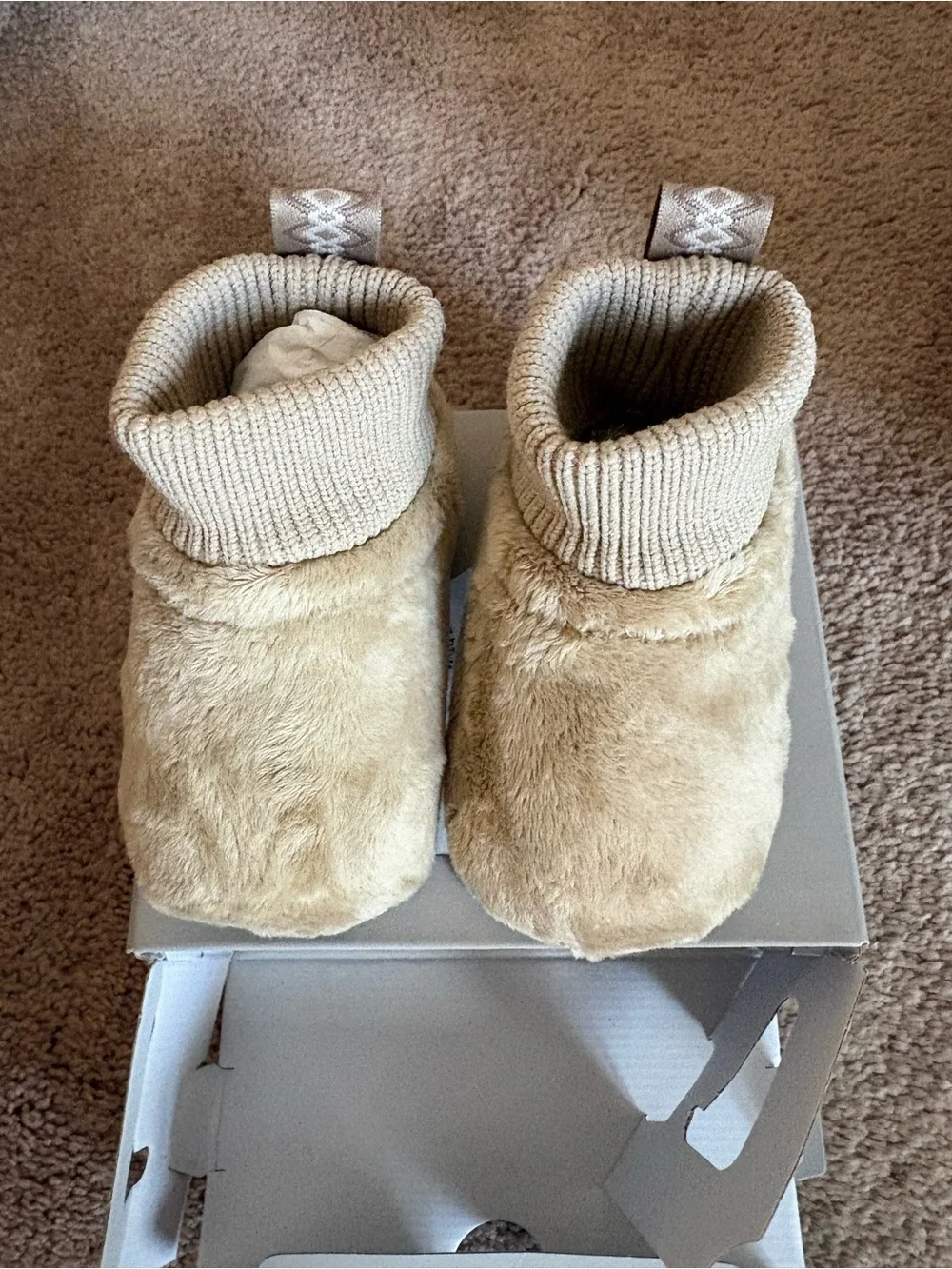 UGG Baby Shearling Booties - Off-White